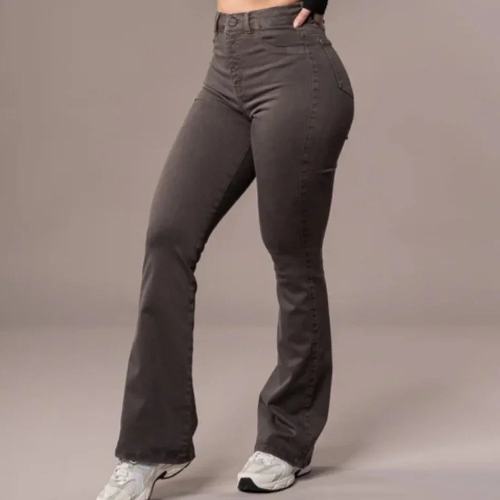 Fitjeans Pastel Flared - Charcoal - Size S - Picture 2 of 7